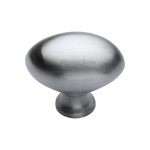 M Marcus Heritage Brass Oval Design Wardrobe Knob 38mm 